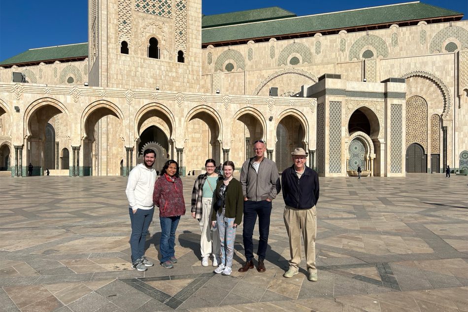 Photograph of Franklin College students and faculty during a study abroad trip to Spain.
