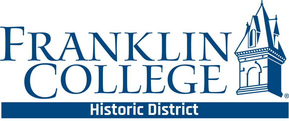 A logo image for the Franklin College Historic District.