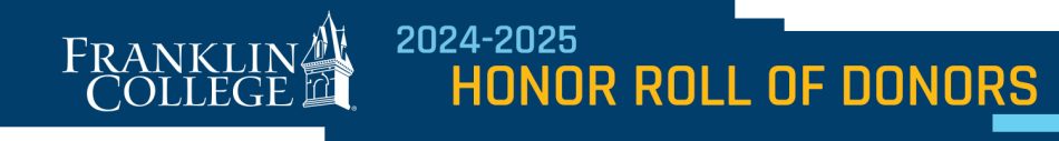 Logo for the 2024-2025 Honor Roll of Donors at Franklin College