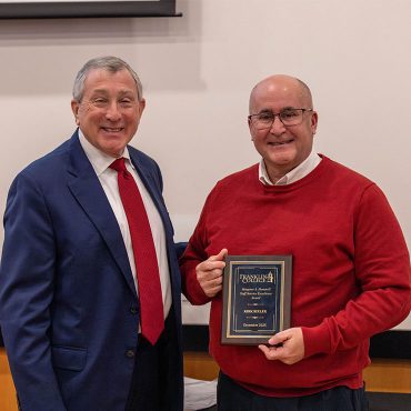 25-year employee honored with top Franklin College service award