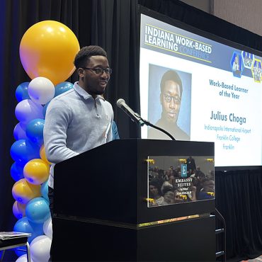 Franklin College student earns Statewide Work-Based Learner of the Year Award